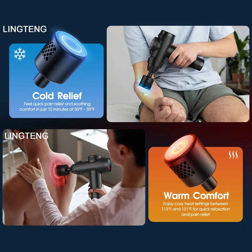 LINGTENG Hot & Cold Massage Gun