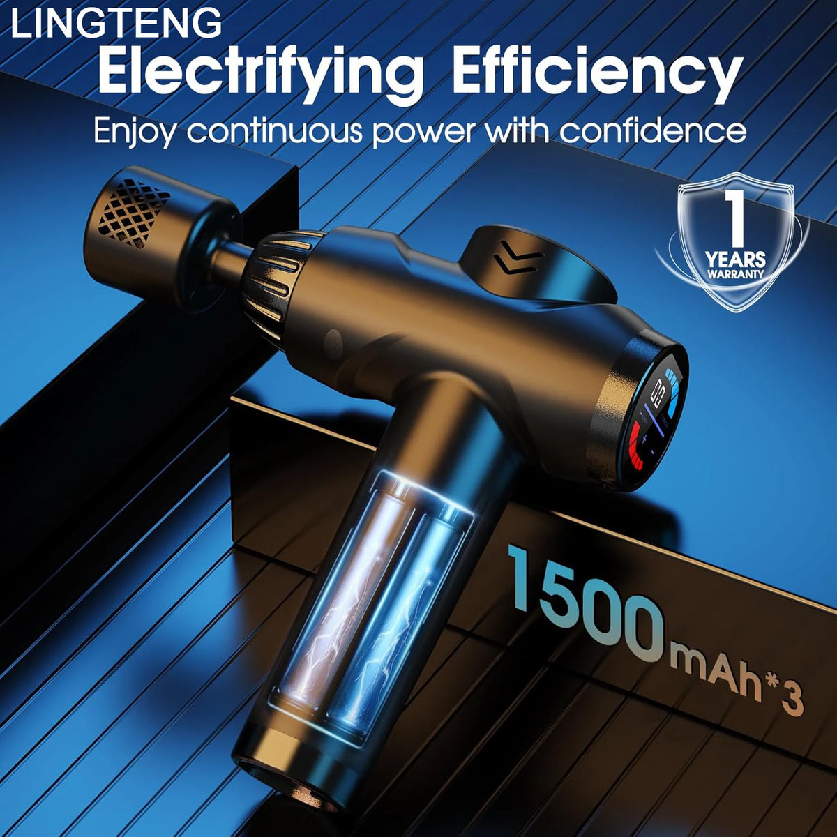 LINGTENG Hot & Cold Massage Gun
