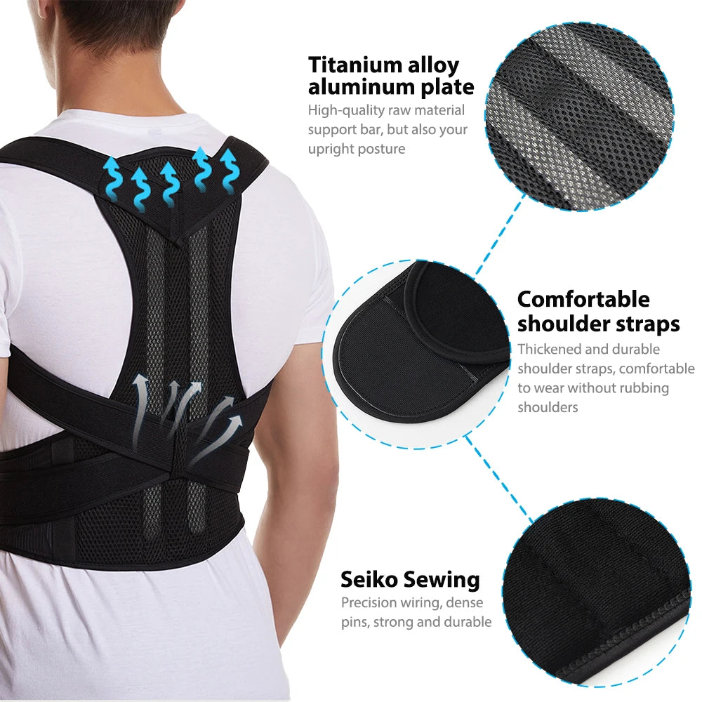 Adjustable Back & Posture Support Brace