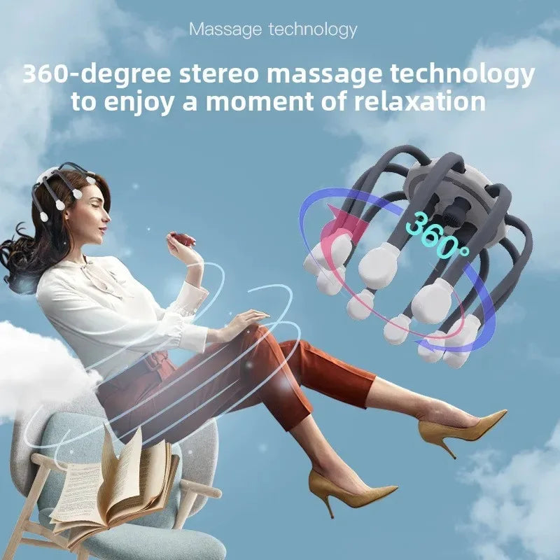 8-Claw Rechargeable Scalp Massager