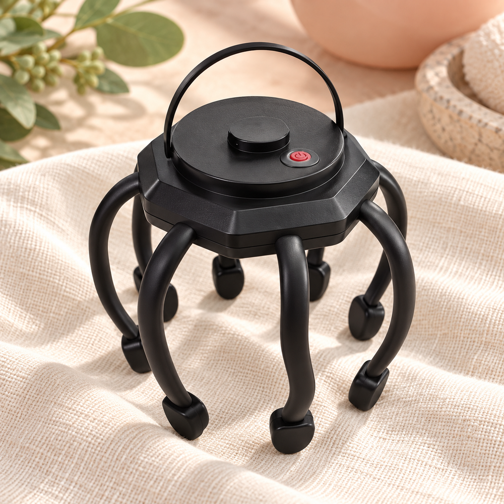 Scalp massager top controls